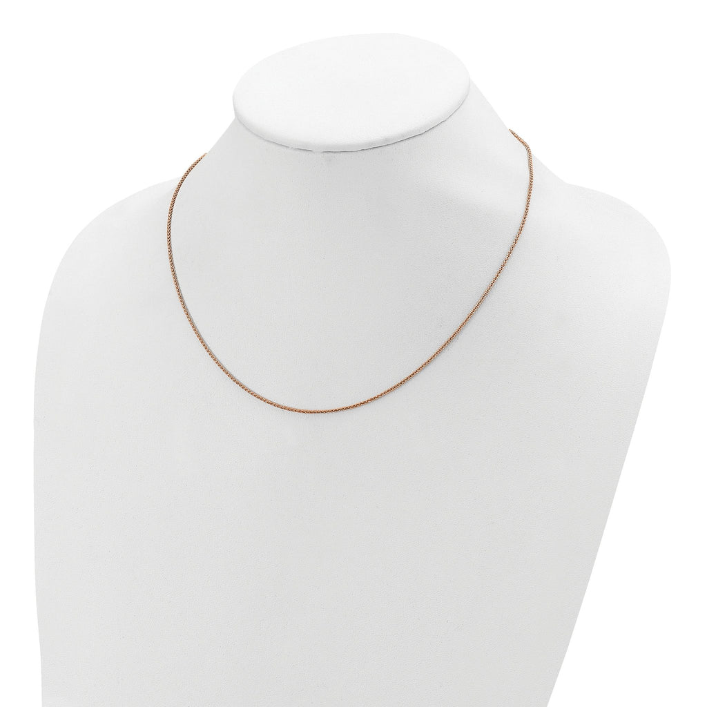 Spiga Chain Necklace in Rose Gold-Plated Sterling Silver