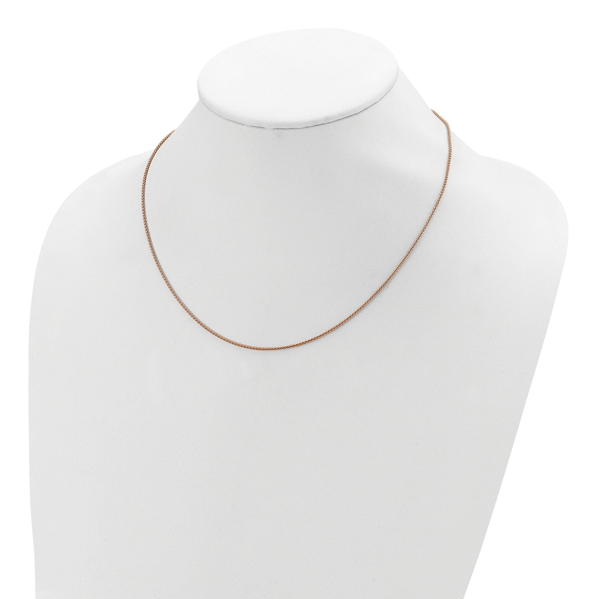 Spiga Chain Necklace in Rose Gold-Plated Sterling Silver