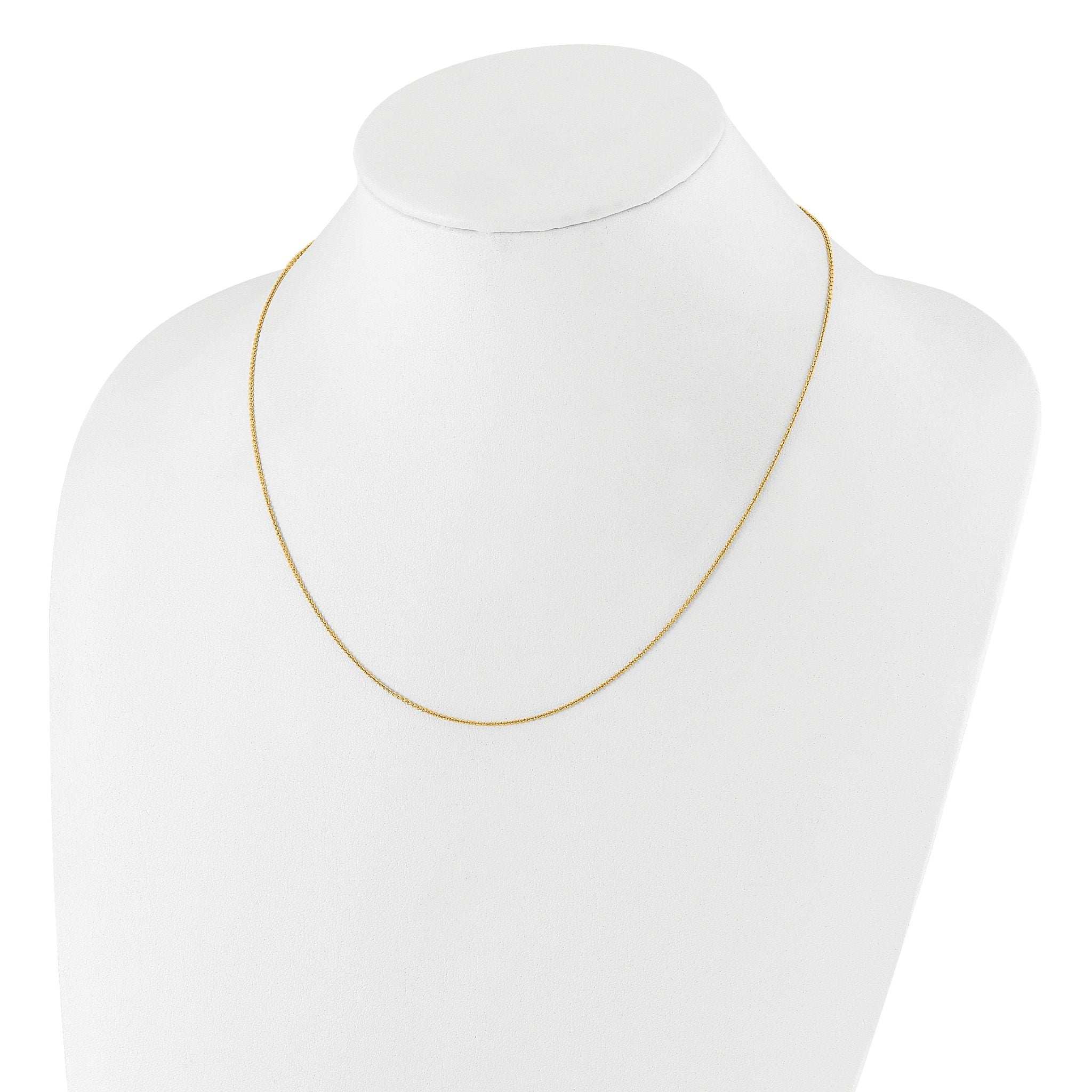 Adjustable Rolo Chain in Gold-Plated Sterling Silver