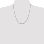 Diamond-Cut Round Box Chain Necklace in Sterling Silver