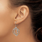 Stainless Steel Polished Drop Dangle Earrings for Women