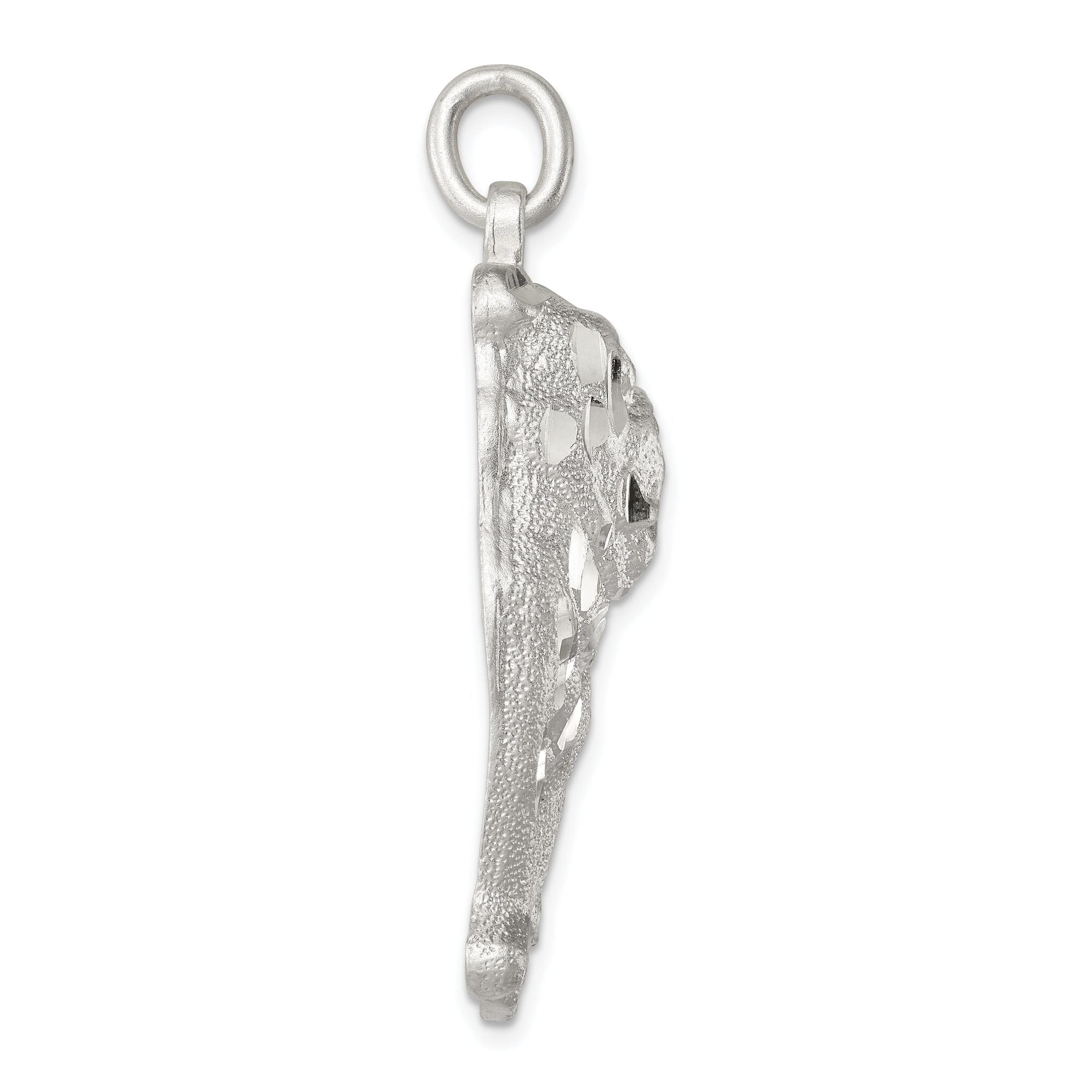 Sterling Silver 925 Bulldog Charm with Anti-Tarnish Solid Cast Design for Men