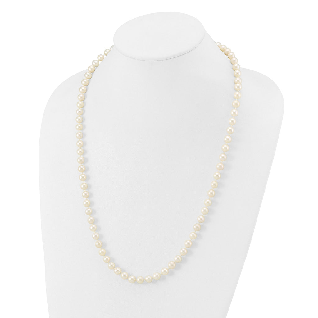 14K Gold Filled 7-8mm White Cultured Freshwater Pearl Necklace