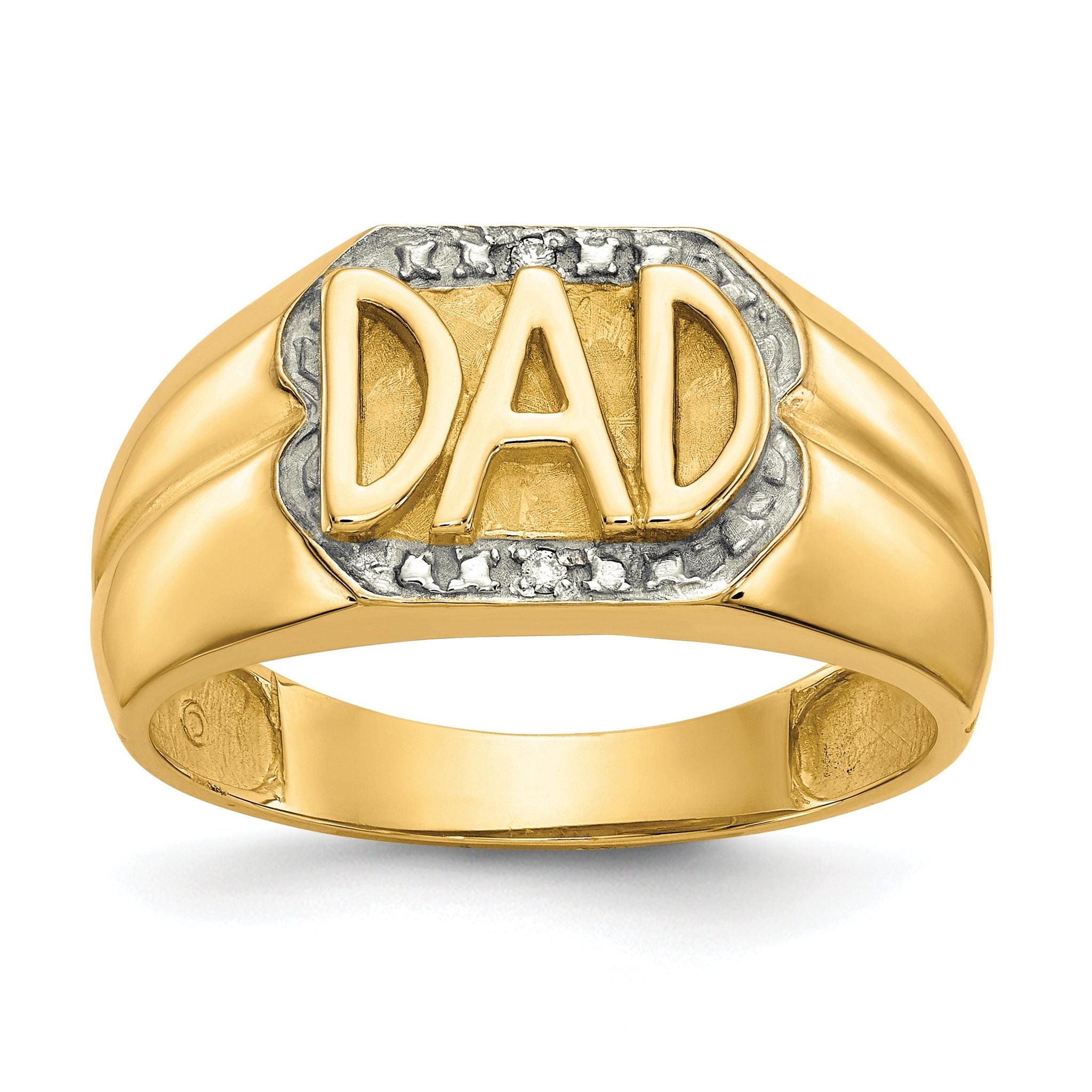 10k Men's Diamond DAD Ring Main image