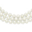 Sophia Jewelers Sterling Silver Shell Pearl Hand-Knotted Necklace Gift Ready