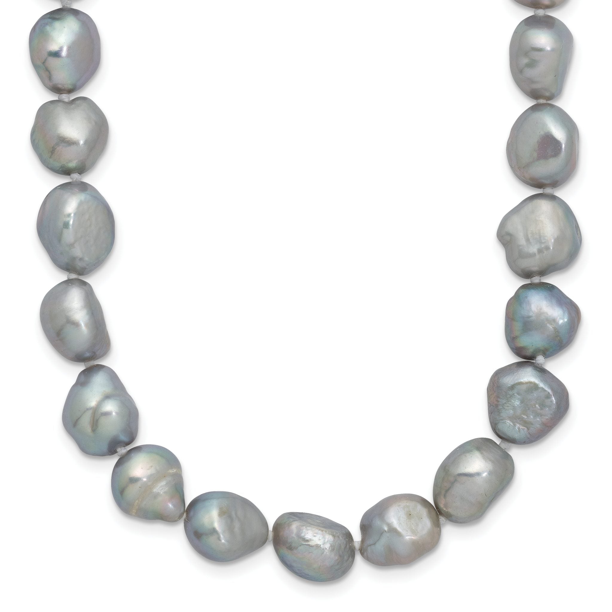 9-11mm Grey Baroque Freshwater Cultured Pearl Endless 64 inch Necklace Main image