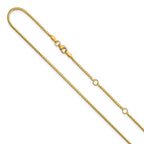 1.25mm 10K Yellow Gold Franco Chain
