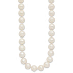 14k Polished 10-11mm Near-Round White Freshwater Cultured Pearl 18 inch Necklace