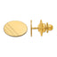 10k Men's Oval w/Line Design Tie Tac