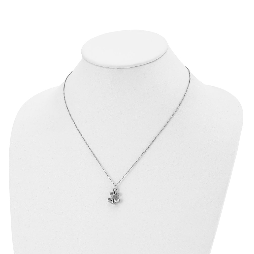 Fleur de Lis Necklace in Stainless Steel