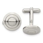 Polished Stainless Steel Cuff Links