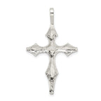 Sterling Silver 925 Polished Passion Cross Pendant with Anti-Tarnish Finish
