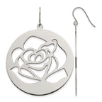 Stainless Steel Polished Drop Dangle Earrings for Women