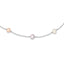 Sophia Jewelers Sterling Silver Multi-Color Pearl Cable Necklace 18 Polished