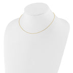 0.95mm 10K Yellow Gold Round Cable Chain