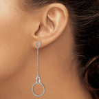 Stainless Steel Polished Drop Dangle Earrings for Women