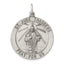 Sterling Silver 925 St. Jude Medal Pendant Engravable Vintage Charm