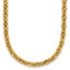 14K Polished Fancy Round Link Necklace