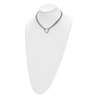 Heart Multi-Strand Necklace in Stainless Steel