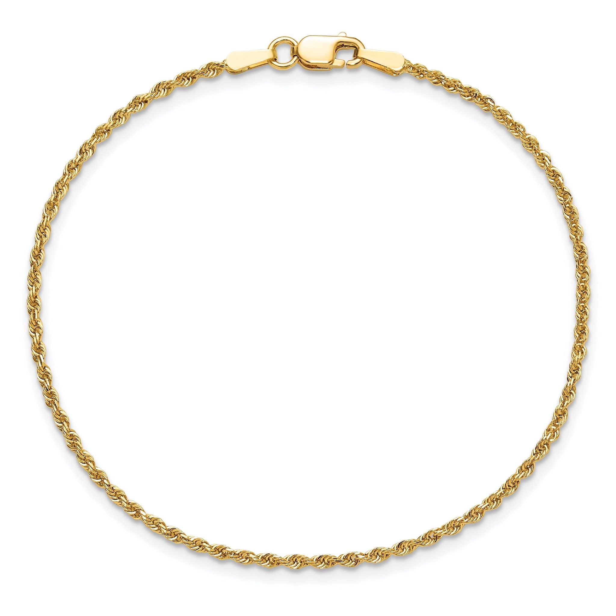 10K Yellow Gold 1.5mm Rope Chain