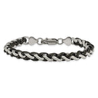 Chisel Stainless Steel Polished Black IP-plated 8.25 inch Bracelet