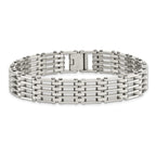 Stainless Steel Polished Link Bracelet for Men