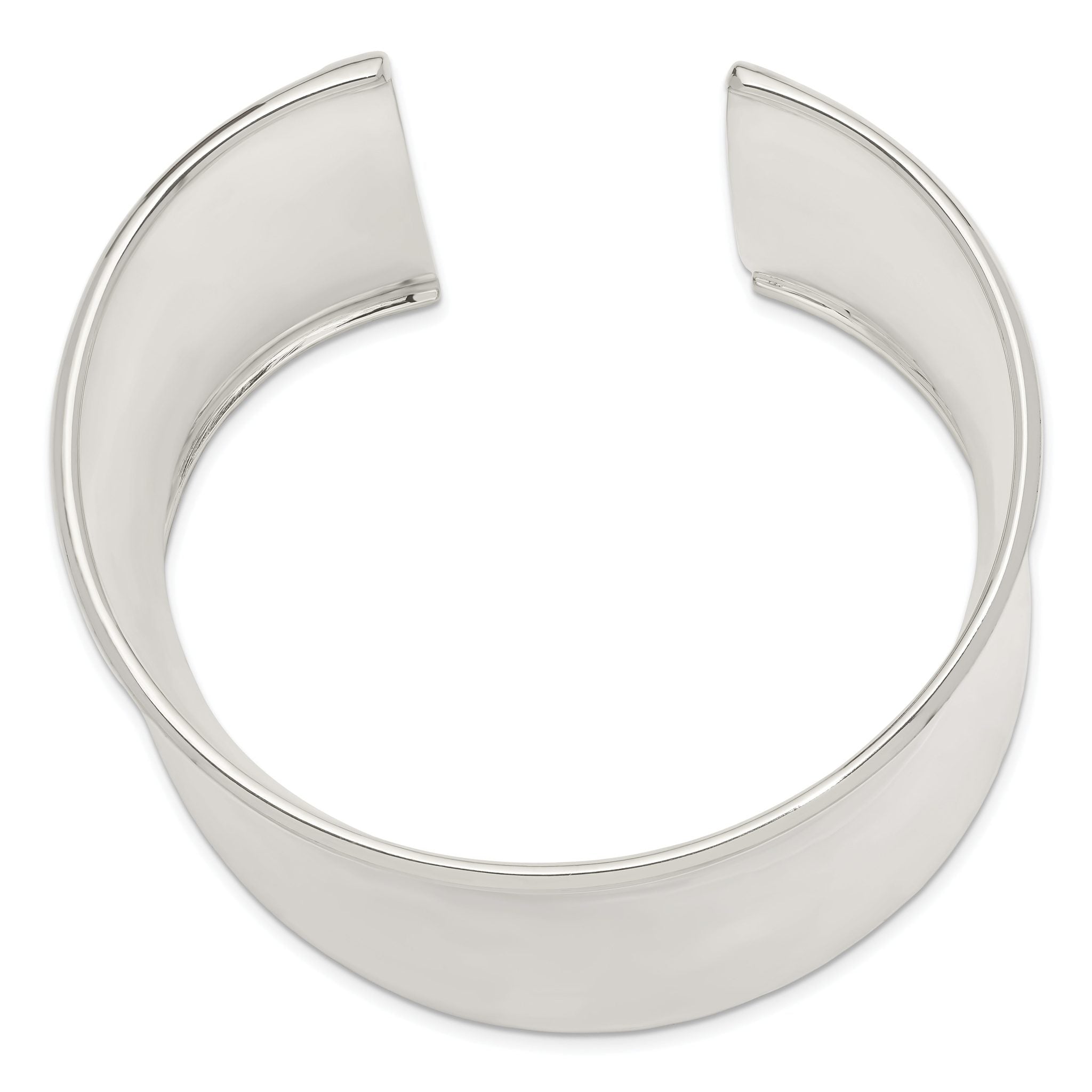 Sterling Silver 50mm Cuff Bangle Bracelet Secondary image