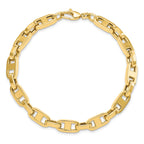 14k Fancy 8.5in Link Bracelet