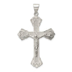 Sterling Silver 925 INRI Crucifix Pendant with Polished Anti-Tarnish Finish