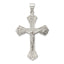 Sterling Silver 925 INRI Crucifix Pendant with Polished Anti-Tarnish Finish