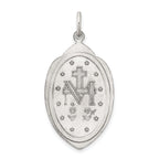Sterling Silver 925 Antiqued Miraculous Medal Pendant Solid Die Struck Design