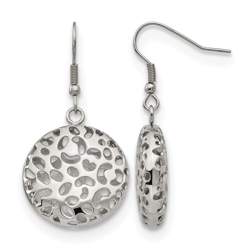Stainless Steel Polished Drop Dangle Earrings for Women
