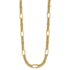 14k Polished Fancy Link Necklace