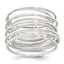 Wrapped Spring Flexible Ring in Sterling Silver