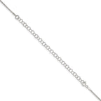 Sterling Silver 1.1mm Diamond-Cut Round Box Chain With 2 Inch Extension