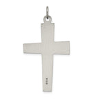 Sterling Silver 925 Antiqued Cross Pendant with Solid Die Struck Design