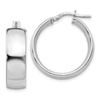 Sophia Jewelers Sterling Silver 925 Polished Hollow Hoop Earrings for Women