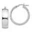 Sophia Jewelers Sterling Silver 925 Polished Hollow Hoop Earrings for Women