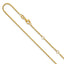 14K 1.7mm Flat Cable 1in+1in Adjustable Chain