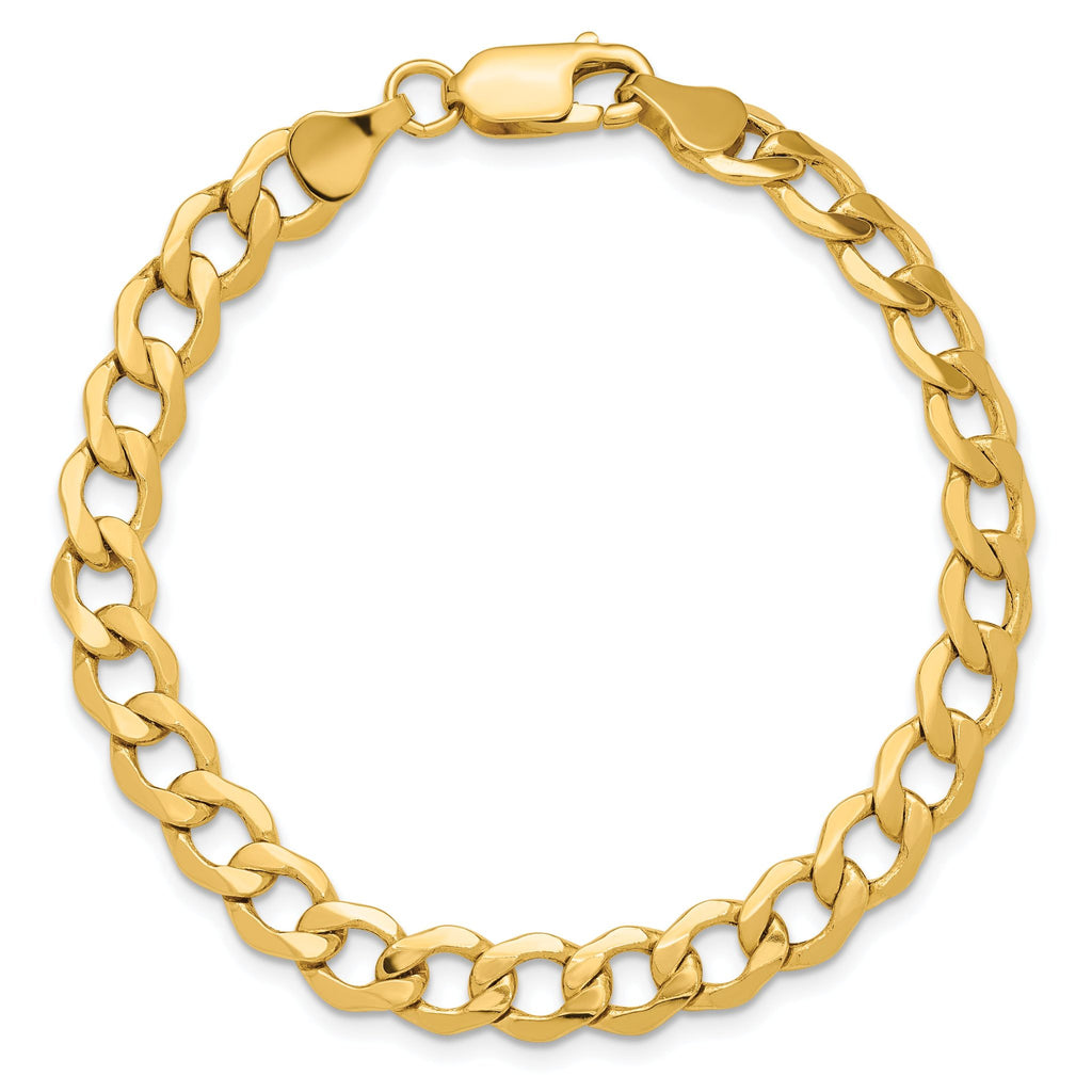 Curb Chain Necklace in 14K Yellow Gold, 6.5mm