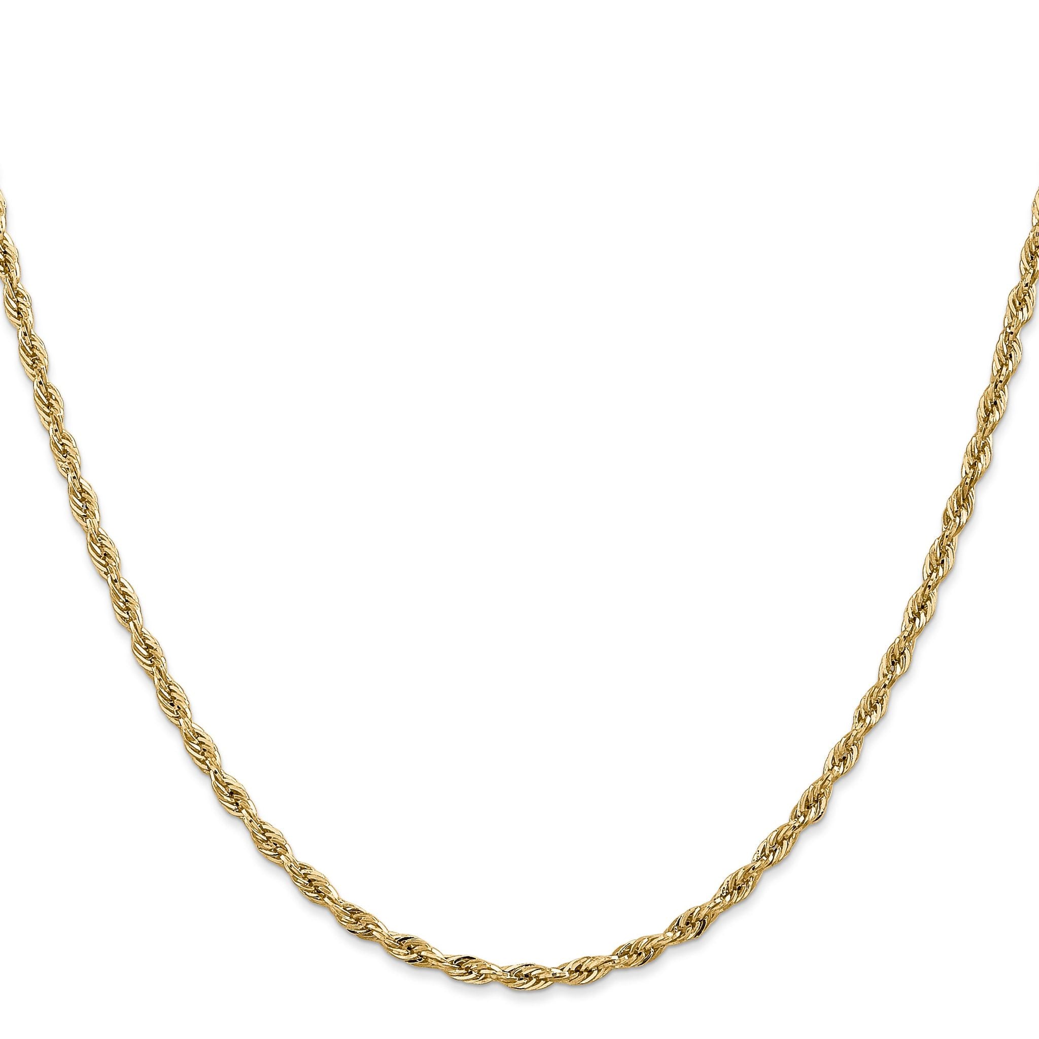 Rope Chain Necklace in 14K Yellow Gold, 2.8mm