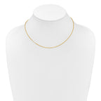 0.95mm 10K Yellow Gold Flat Cable Chain