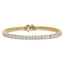 14k 7 carat Lab Grown Diamond VS+ F+ Complete Princess Prong Set Tennis Bracelet