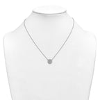 14kw 1/2 ctw Lab Grown Diamond VS+ F+ Heart Cluster Necklace