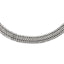 Sophia Jewelers 925 Sterling Silver Mesh Necklace Elegant 17.5 Inch