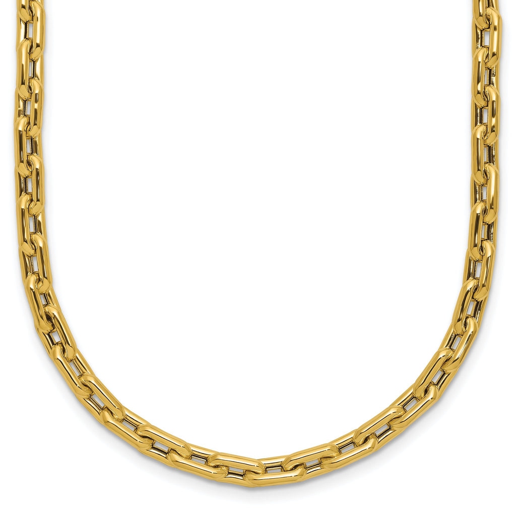 14K Polished Fancy Link Necklace