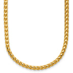 14K Yellow Gold Solid Franco Chain Necklace 3mm