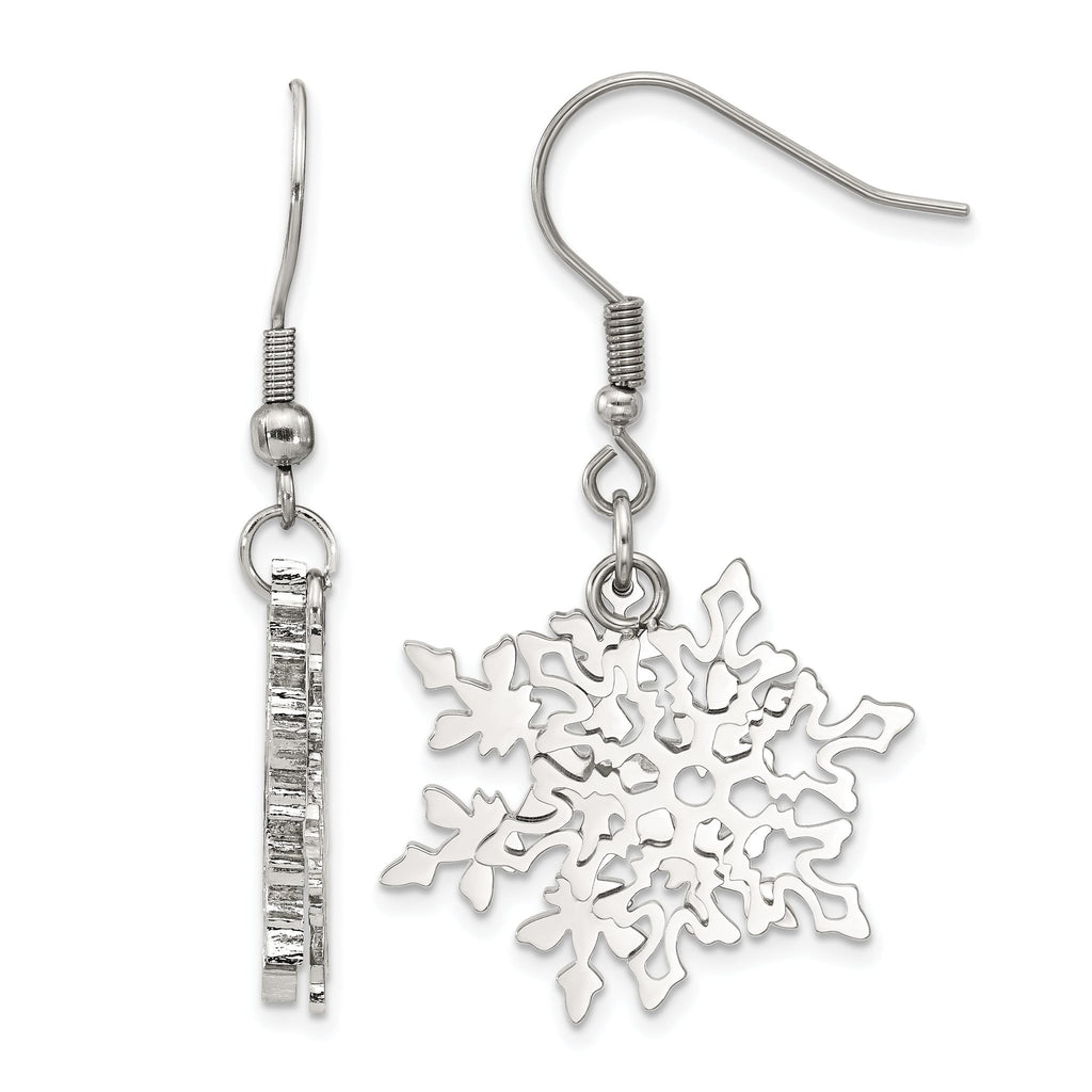 Stainless Steel Polished Drop Dangle Earrings for Women