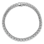 14k White Gold  9 carat Lab Grown Diamond VS+ F+ Complete Tennis Bracelet