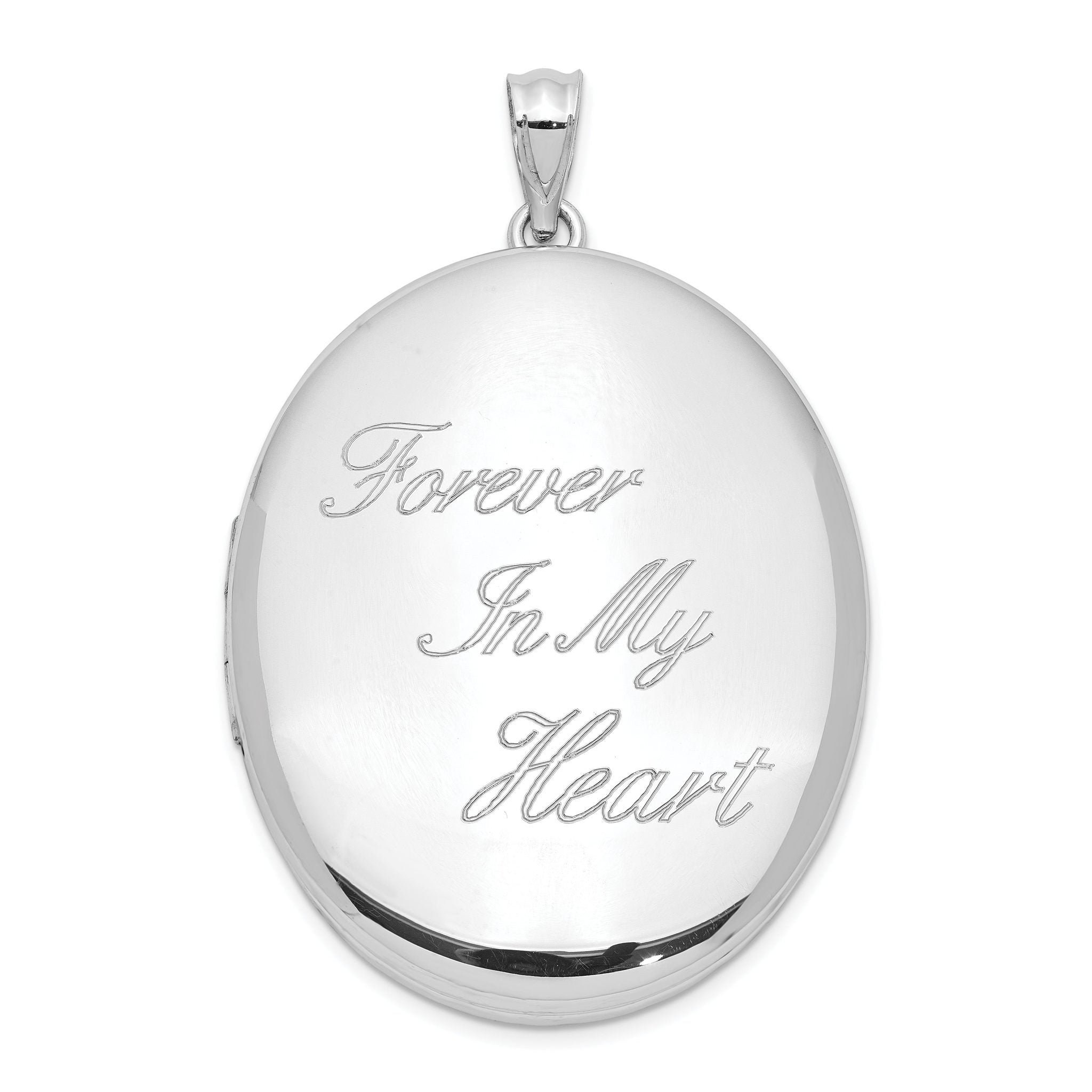 Sterling Silver Rhodium-plated Forever In My Heart Ash Holder Oval Locket Main image